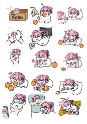 age_progression death doro_(nikke) goddess_of_victory:_nikke grave implied_death medium_hair mother_and_daughter multiple_girls orange orange_slice pov pregnant