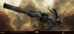  3d absurdres advanced_ship_(eve_online) amarr_empire_(eve_online) attack_ship_(eve_online) brown_background brown_theme clouds commentary company_logo company_name confessor_(eve_online) copyright_logo copyright_name dated destroyer_(eve_online) emblem english_commentary english_text eve_online flying glowing highres logo maya_(medium) military_vehicle nebula no_humans official_art outdoors science_fiction space spacecraft star_(sky) starry_sky_background tactical_destroyer_(eve_online) tech_3_ship_(eve_online) thrusters vehicle_focus vehicle_name viziam_(eve_online) ymir_jonsson 