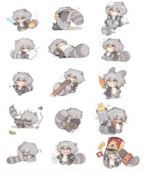  ! !! 1boy ? all_fours animal_ears animal_print ascot banana_peel baseball_bat black_boots black_coat black_gloves black_pants blush boots caelus_(honkai:_star_rail) carrot chibi chibi_only chinese_commentary closed_eyes closed_mouth coat commentary_request cosplay covered_mouth eating empty_eyes fake_animal_ears fake_tail fingerless_gloves flag flower flying_sweatdrops food food_in_mouth from_behind full_body fur_collar gloves grey_hair hair_between_eyes half-closed_eyes hand_on_own_hip hand_on_own_knee hand_up hands_up hat holding holding_baseball_bat holding_carrot holding_cloth holding_flag holding_food holding_pocky honkai:_star_rail honkai_(series) hood hooded_coat hugging_object kemonomimi_mode lapels leg_up legs_up leonrui long_sleeves looking_afar looking_at_viewer looking_to_the_side looking_up lying male_focus multiple_views no_mouth notice_lines on_back on_side one_eye_closed open_clothes open_coat open_mouth orange_eyes pants pickle pillow pillow_hug pink_flower pink_rose pocky pocky_day pocky_in_mouth pom-pom_(honkai:_star_rail) pom-pom_(honkai:_star_rail)_(cosplay) rabbit_ears rabbit_print rabbit_tail raccoon_ears raccoon_tail red_hat rose running sad shadow shirt short_hair simple_background sitting sleeping sleepy smile snow snow_on_head sparkle standing standing_on_one_leg star_(symbol) star_print sweat t-shirt tail tearing_up tongue tongue_out trailblazer_(honkai:_star_rail) trash_bag trash_can trembling v-shaped_eyebrows waving_hands white_ascot white_background white_shirt x_anus yellow_eyes 