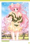  girls_bravo highres kaneda_mario mario_kaneda miharu_sena_kanaka petals pink_eyes pink_hair skirt 