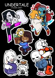  0_0 2024 2d 2others 3boys 3girls alphys alternate_skin_color ambiguous_gender android animal animal_ears anthro armor barefoot black_background black_eyepatch black_hair black_shorts black_tank_top blue_jacket blue_pants blue_shirt blue_shorts blue_skin blue_socks bluebertea boots brothers brown_hair brown_pantyhose brown_shoes buck_teeth cape chibi chibi_only clip_studio_paint_(medium) coat colored_sclera colored_skin commentary cousins creature dark-skinned_other dark_skin delta_rune_(symbol) delta_rune_print digital_media dinosaur dinosaur_girl droopy_ears duo ear_fins english_commentary eyepatch fangs female female_only fins fish fish_girl floppy_ears flower flower_pot flowey_(undertale) food food_on_head frisk_(undertale) frog froggit full_body furry furry_female ghost glasses gloves goat goat_ears goat_girl goat_horns grey_hood grin hair_over_one_eye head_fins height_difference high_heel_boots high_ponytail highres holding holding_flower_pot holding_microphone holding_polearm holding_spear holding_weapon hollow_eyes hood hood_down hooded_jacket horizontal-striped_clothes horns human humanoid humanoid_robot indian_style jacket lab_coat leg_up lizard lizard_girl lizard_tail long_hair long_sleeves looking_at_another male male_focus male_only mammal mettaton mettaton_ex microphone monster monster_boy monster_girl multiple_boys multiple_girls multiple_others napstablook open_clothes open_jacket outline pants pantyhose pantyhose_under_shorts papyrus_(undertale) pastry pauldrons pie pink_slippers pink_stripes plant polearm ponytail potted_plant purple_robe red_boots red_cape red_gloves red_hair reptile reptile_girl reptile_tail robe robot robot_boy sans_(undertale) scalie sharp_teeth shirt shoes short_hair shorts siblings simple_background single_vertical_stripe sitting skeleton slippers slit_pupils smile socks spear squatting standing standing_on_one_leg sticker_(medium) striped_clothes striped_shirt striped_shorts tank_top teeth toriel two-tone_shirt undead undertale undyne utdr_(toby_fox) vertical-striped_clothes vertical-striped_shorts weapon white_armor white_coat white_fur white_gloves white_horns white_outline white_shirt white_socks white_stripes yellow_flower yellow_sclera yellow_skin yellow_teeth 