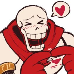  >_< 1:1 1boy 2025 2d armor blush cape closed_eyes digital_media draculiya gloves heart humanoid male male_focus male_only monster monster_boy open_mouth own_fingers_together papyrus_(undertale) portrait red_cape red_gloves simple_background skeleton solo spoken_heart teeth transparent_background undead undertale utdr_(toby_fox) variant_set white_armor 