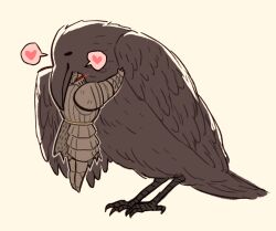  1boy animal armor bird breastplate crow dark_souls_(series) dark_souls_ii essor0706 eye_trail full_armor full_body glowing glowing_eyes heart helm helmet hug knight light_trail oversized_animal pauldrons red_eyes shoulder_armor spoken_heart the_pursuer white_background 