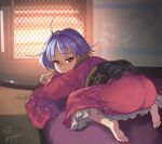  ass kimono minigirl purple_hair sukuna_shinmyoumaru touhou violet_eyes 