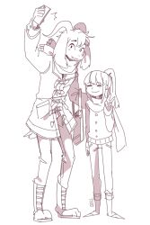  1boy 1other 2016 2d aged_up ambiguous_gender animal_ears anthro artist_name aryll_(marbles) asriel_dreemurr barefoot body_fur brown_hair cellphone close-up closed_mouth coat coffee commentary cup digital_media drink droopy_ears duo english_commentary fangs floppy_ears frisk_(undertale) full_body furry furry_male goat goat_boy goat_ears goat_horns goat_tail height_difference high_ponytail holding holding_cellphone holding_phone horns human long_hair male mammal monochrome monster monster_boy outdoors pants phone ponytail portrait scarf sepia simple_background skin_fangs smartphone standing sweater tail tail_tuft taking_picture undertale utdr_(toby_fox) white_background white_fur white_horns winter_clothes 