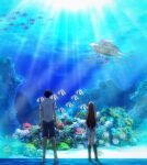 aquarium grand_blue highres kitahara_iori kotegawa_nanaka screenshot