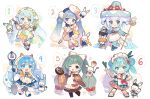  6+girls :3 :d animal apron aqua_bow aqua_eyes aqua_footwear aqua_hair aqua_kimono aqua_ribbon aqua_skirt aqua_sleeves argyle_pantyhose artist_name baby_bottle bare_shoulders bell bell_pepper black_footwear black_gloves black_thighhighs blue_bow blue_bowtie blue_eyes blue_footwear blue_hair blue_mittens blue_pants blue_ribbon blue_shirt blue_skirt blunt_bangs boots border borrowed_design bottle bow bowl bowtie braid bread brown_kimono butter capelet carrying checkered_sleeves cheese cheese_wheel chef_hat chibi chopsticks clenched_hand coattails commentary cooking_pot cowbell crab_hair_ornament cross-laced_footwear detached_sleeves double_bun double_scoop drill_hair earrings egg_(food) eighth_note fake_horns floating fondue food food-themed_hair_ornament food_on_face food_print fork fork_hair_ornament frilled_apron frilled_shirt frilled_skirt frills fruit full_body fur-trimmed_capelet fur-trimmed_footwear fur_trim gloves gold_trim gradient_hair green_hood green_pepper green_ribbon green_skirt grin hair_bow hair_bun hair_ornament hair_ribbon hair_rings hairclip hand_on_headwear hardboiled_egg hat hatsune_miku headdress heart heart_in_mouth highres holding holding_bottle holding_bowl holding_cooking_pot holding_food holding_ice_cream holding_ladle holding_menu holding_spoon holding_spring_onion holding_staff holding_vegetable horns ice_cream ice_cream_cone ichimegasa ikura_(food) isakysaku japanese_clothes jar jewelry kappougi kimono lace-up_boots ladle large_hat layered_skirt light_blue_hair long_hair looking_at_viewer lotus_root low_twin_braids medal melon melting menu mouth_hold multicolored_hair multicolored_shirt multiple_girls multiple_persona musical_note musical_note_hair_ornament neck_bell neck_ribbon necktie nori_(seaweed) off-shoulder_shirt off_shoulder one_eye_closed open_mouth orange_capelet orange_hair orange_skirt orange_thighhighs outstretched_arm oversized_object pacifier pants pantyhose parted_lips piggyback pink_bow pink_necktie pink_ribbon polka_dot_sleeves pom_pom_(clothes) puffy_short_sleeves puffy_sleeves rabbit rabbit_yukine red_bow ribbon rice rice_(plant) rice_on_face rope sandals sandogasa shirt short_necktie short_sleeves shrimp sidelocks single_earring skirt smile snowflake_hair_ornament snowflake_ornament snowflake_print socks soup_curry speech_bubble spoken_number spoon spoon_hair_ornament spring_onion sprinkles squash staff stalk_in_mouth star_(symbol) star_earrings star_print straight-on straw_hat streaked_hair striped striped_kimono striped_skirt striped_thighhighs sushi suspenders swiss_cheese symbol-only_commentary thigh-highs twin_braids twin_drills twintails twitter_username two-tone_skirt vegetable vertical-striped_thighhighs vertical_stripes very_long_hair vocaloid waffle_cone wavy_hair white_apron white_background white_border white_bow white_footwear white_hair white_headdress white_headwear white_pantyhose white_ribbon white_shirt white_socks wide_sleeves yellow_bow yellow_capelet yellow_ribbon yellow_skirt yuki_miku yuki_miku_(2024) 
