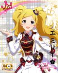 blonde_hair character_name dress emily_stuart idolmaster_million_live!_theater_days long_hair smile twintails violet_eyes