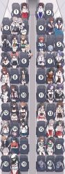  6+girls absurdres ahoge airplane_interior akagi_(kancolle) akatsuki_(kancolle) akatsuki_kai_ni_(kancolle) akizuki_(kancolle) akizuki_kai_ni_(kancolle) aqua_hat atlanta_(kancolle) belt beret black_bodysuit black_capelet black_coat black_gloves black_hair black_hakama black_hat black_headband black_pantyhose black_sailor_collar black_skirt black_thighhighs blonde_hair blue_hair blue_hakama blue_necktie blue_skirt bodysuit braid breasts brown_hair brown_hakama brown_sailor_collar brown_serafuku brown_shorts brown_skirt cape capelet card cherry_blossoms chest_harness chou-10cm-hou-chan chou-10cm-hou-chan_(fuyutsuki's) chou-10cm-hou-chan_(suzutsuki's) choukai_(kancolle) choukai_kai_ni_(kancolle) closed_eyes clothes_writing clothing_cutout coat collar commentary_request cup detached_sleeves double_bun dress dress_shirt earrings elbow_gloves epaulettes eyepatch fingerless_gloves flat_cap flat_chest flipped_hair floating_headgear flower frilled_hakama frilled_skirt frilled_sleeves frills fur-trimmed_jacket fur_trim furutaka_(kancolle) furutaka_kai_ni_(kancolle) fuyutsuki_(kancolle) garrison_cap glasses gloves gradient_clothes gradient_hair gradient_skirt green_hair grey_hair grey_necktie grey_skirt hachimaki hair_between_eyes hair_bun hair_flaps hair_flower hair_intakes hair_ornament hair_over_one_eye hair_over_shoulder hair_ribbon hairband hairclip hakama hakama_short_skirt hakama_skirt halo harness haruna_(kancolle) haruna_kai_ni_(kancolle) hat hatsuzuki_(kancolle) hatsuzuki_kai_ni_(kancolle) headband headgear heart high-waist_skirt highres hip_vent holding holding_card holding_cup houshou_(kancolle) houshou_kai_ni_(kancolle) hyuuga_(kancolle) hyuuga_kai_ni_(kancolle) intrepid_(kancolle) jacket japanese_clothes jewelry kabocha_torute kaga_(kancolle) kako_(kancolle) kako_kai_ni_(kancolle) kantai_collection kashima_(kancolle) kimono kiso_(kancolle) kiso_kai_ni_(kancolle) kongou_(kancolle) kongou_kai_ni_(kancolle) large_breasts long_coat long_hair long_sleeves low_twin_braids maya_(kancolle) maya_kai_ni_(kancolle) mechanical_halo medium_breasts meme metal_belt metal_collar midriff military_jacket mini_hat miniskirt mogami_(kancolle) mogami_kai_ni_(kancolle) multicolored_hair multiple_girls mutsu_(kancolle) mutsu_kai_ni_(kancolle) nagato_(kancolle) nagato_kai_ni_(kancolle) navel neckerchief necktie nontraditional_miko one_side_up ooyodo_(kancolle) ooyodo_kai_(kancolle) orange_neckerchief orange_sailor_collar pantyhose partially_fingerless_gloves pink_kimono playing_card pleated_skirt ponytail propeller_hair_ornament purple_hair red_hair red_hakama red_neckerchief red_necktie red_skirt red_thighhighs ribbon ribbon-trimmed_sleeves ribbon_trim sado_(kancolle) sailor_collar sailor_dress sailor_hat sakuramon school_uniform semi-rimless_eyewear serafuku shigure_(kancolle) shigure_kai_san_(kancolle) shirt short_hair shorts shoukaku_(kancolle) shoukaku_kai_ni_(kancolle) sidelocks single_braid single_earring single_elbow_glove single_thighhigh skirt sleeveless sleeveless_shirt small_breasts smile solid_oval_eyes south_dakota_(kancolle) star_(symbol) star_earrings striped_clothes striped_skirt suspender_skirt suspenders suzutsuki_(kancolle) tasuki tatsuta_(kancolle) tatsuta_kai_ni_(kancolle) teacup tenryuu_(kancolle) tenryuu_kai_ni_(kancolle) teruzuki_(kancolle) thigh-highs tsushima_(kancolle) twin_braids twintails two_side_up under-rim_eyewear undershirt very_long_hair washington_(kancolle) wavy_hair where_are_you_sitting_(meme) white_belt white_bodysuit white_dress white_gloves white_hair white_hairband white_hat white_pantyhose white_ribbon white_skirt x_hair_ornament yahagi_(kancolle) yahagi_kai_ni_(kancolle) yamato_(kancolle) yamato_kai_ni_(kancolle) yukikaze_(kancolle) yukikaze_kai_ni_(kancolle) zuikaku_(kancolle) zuikaku_kai_ni_(kancolle) 