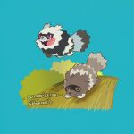  blackcatlandr brown_eyes commission fang galarian_zigzagoon open_mouth pokemon pokemon_(creature) running tongue tongue_out twitter_username violet_eyes watermark wavy_mouth zigzagoon 