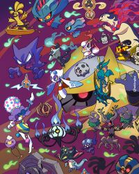  :< alolan_marowak aqua_eyes ashionglee blacephalon black_hat blue_eyes bramblin chandelure closed_mouth clothed_pokemon cofagrigus colored_sclera commentary dhelmise drakloak dreepy drifloon dusknoir english_commentary evil_smile fire flutter_mane froslass galarian_corsola gholdengo ghost_type_theme_(pokemon) giratina giratina_(altered) hat haunter hisuian_typhlosion hisuian_zorua instagram_username mimikyu misdreavus open_mouth pikachu pokemon pokemon_(creature) pokemon_focus poltchageist rayman_limbs red_eyes red_sclera rotom rotom_(fan) rotom_(normal) runerigus sableye smile v-shaped_eyes will-o'-the-wisp_(mythology) witch_hat yellow_eyes yellow_sclera 