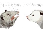  animal animal_focus closed_mouth english_text mossacannibalis no_humans open_mouth original possum sharp_teeth simple_background teeth whiskers white_background 