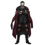  1boy beard berezovich_kryuger_(girls&#039;_frontline) black_eyes black_footwear black_hair black_jacket black_necktie black_pants buttons closed_mouth coat coat_on_shoulders crossed_arms double-breasted facial_hair full_body fur-trimmed_coat fur_trim girls_frontline griffin_&amp;_kryuger griffin_&amp;_kryuger_military_uniform hairline infukun jacket knee_pads looking_at_viewer multicolored_hair mustache necktie non-web_source official_art overcoat pants red_armor red_coat scar scar_on_cheek scar_on_face shirt shoes short_hair simple_background solo standing transparent_background white_hair white_shirt 