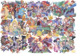  absurdres akari_(pokemon) alolan_raichu anniversary arceus arven_(pokemon) ash_ketchum az_(pokemon) beak bianca_(pokemon) black_hair blaziken blonde_hair blue_hair blue_oak brionne brown_hair carmine_(pokemon) charizard cheren_(pokemon) chespin chikorita chimchar clefairy commentary_request cyndaquil cynthia_(pokemon) detective_pikachu_(character) eevee emma_(pokemon) empoleon entei ethan_(pokemon) fat_pikachu fennekin feraligatr fire floette florian_(pokemon) froakie fuecoco ghetsis_(pokemon) gigantamax_charizard giovanni_(pokemon) gladion_(pokemon) gloria_(pokemon) grass grey_hair grookey gym_challenge_uniform harmony_(pokemon) hat hau_(pokemon) hero_(pokemon_conquest) highres hikari_(pokemon) hilda_(pokemon) hisuian_decidueye hop_(pokemon) hugh_(pokemon) inteleon james_(pokemon) jessie_(pokemon) kieran_(pokemon) kikuyoshi_(tracco) koraidon leaf leon_(pokemon) lillie_(pokemon) long_hair lusamine_(pokemon) lysandre_(pokemon) manectric mark_(pokemon) may_(pokemon) meowth mew_(pokemon) miraidon musharna n_(pokemon) nate_(pokemon) nemona_(pokemon) open_clothes open_shirt orange_hair oshawott penny_(pokemon) pikachu pokemon pokemon_(anime) pokemon_(creature) pokemon_bw pokemon_bw2 pokemon_colosseum pokemon_conquest pokemon_day pokemon_dppt pokemon_hgss pokemon_legends:_arceus pokemon_legends:_z-a pokemon_ranger_(series) pokemon_rse pokemon_sm pokemon_sv pokemon_swsh pokemon_xy professor_kukui purple_hair purrloin quaxly raboot rainbow_feather_(pokemon) red_(pokemon) red_hair reshiram rowlet selene_(pokemon) serena_(pokemon) short_hair shorts silver_(pokemon) snivy solana_(pokemon) sprigatito squirtle suicune sun_hat sunglasses swampert tall_grass taunie_(pokemon) tepig tim_goodman totodile treecko turtwig type:_null typhlosion unown unown_a unown_c unown_g unown_n unown_o unown_r unown_s unown_t venusaur volo_(pokemon) wes_(pokemon) white_background zacian zamazenta zekrom 