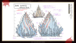  antennae artist_request bug cockroach commentary commentary_request fortress from_behind from_side full_body giant_insect highres monster multiple_views official_art oversized_bug reference_sheet simple_background tagme translation_request yuushakei_ni_shosu 