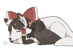  +++ animalization bird black_bird bow brown_hair closed_eyes closed_mouth commentary crow facing_viewer fox frilled_bow frilled_hair_tubes frills hair_bow hair_tubes hakurei_reimu hakurei_reimu_(fox) hat long_hair no_humans open_mouth puff_of_air red_bow red_hat shameimaru_aya shameimaru_aya_(crow) smile tktkhappymchyru tokin_hat touhou 