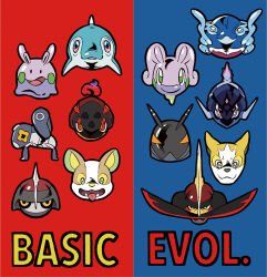  :3 artist_request boltund bug ceruledge charcadet closed_mouth commentary_request cropped_head english_text evolutionary_line fangs finizen flaming_eyes from_side full_body goodra goomy green_eyes kingambit lokix nymble official_art open_mouth palafin palafin_(hero) pawniard pokemon pokemon_(creature) pokemon_focus red_eyes second-party_source simple_background slime_(substance) smile solid_oval_eyes straight-on thick_lineart tongue tongue_out two-tone_background v-shaped_eyes violet_eyes yamper 