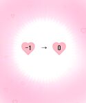 arrow_(symbol) blue_archive c/h commentary gameplay_mechanics gradient_background heart heart_background highres mixed-language_commentary no_humans numbered pink_background simple_background two-tone_background white_background 