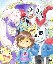  0_0 2016 2d 3girls 3others 6boys alphys alternate_form ambiguous_gender animal_ears anthro aqua_background armor artist_name asgore_dreemurr asriel_dreemurr asriel_dreemurr_(god_of_hyperdeath) barefoot beard black_eyepatch black_sclera black_shorts blonde_hair blue_jacket blue_shirt blue_shorts blue_skin blue_soul_(undertale) blue_stripes blue_sweater body_fur brothers brown_hair brown_pants brown_stripes buck_teeth cape child closed_eyes closed_mouth coat colored_sclera colored_skin colored_teeth commentary cousins cyan_soul_(undertale) delta_rune_(symbol) delta_rune_print digital_media double_horizontal_stripe droopy_ears ear_fins english_commentary everyone eyepatch face_mark facial_hair fangs female fins fish fish_girl floppy_ears flower flowey_(undertale) frisk_(undertale) furry furry_female furry_male ghost gloves goat goat_boy goat_ears goat_girl goat_horns gradient_background green_background green_soul_(undertale) green_sweater grey_hood hands_in_pockets hands_on_another's_shoulders head_fins heart_necklace height_difference high_ponytail highres holding holding_microphone hollow_eyes hood hood_down hooded_jacket horizontal-striped_clothes horns human humanoid jacket jewelry kacithecat lab_coat lizard lizard_girl lizard_tail long_hair long_sleeves looking_at_viewer male mammal mettaton mettaton_(box) microphone monster monster_boy monster_girl monster_kid_(undertale) multicolored_background multiple_boys multiple_girls multiple_others napstablook necklace non-humanoid_robot open_clothes open_jacket open_mouth orange_soul_(undertale) own_hands_together pants papyrus_(undertale) pink_stripes plant ponytail purple_robe purple_soul_(undertale) red_cape red_gloves red_hair reptile reptile_girl reptile_tail robe robot robot_boy sans_(undertale) scalie sharp_teeth sheet_ghost shirt short_hair shorts siblings single_vertical_stripe skeleton slit_pupils smile striped_clothes striped_shirt striped_shorts striped_sweater sweater tail teeth toriel two-tone_shirt two-tone_sweater undead undertale undyne utdr_(toby_fox) vertical-striped_clothes vertical-striped_shorts wheel white_armor white_background white_coat white_fur white_gloves white_horns white_shirt white_sleeves white_stripes yellow_flower yellow_sclera yellow_shirt yellow_skin yellow_soul_(undertale) yellow_stripes yellow_teeth 