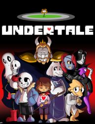  2016 2d 2others 3girls 5boys alphys ambiguous_gender android animal_ears anthro armor asgore_dreemurr bandaid bandaid_on_cheek beard black_background black_eyepatch black_hair black_shorts blonde_hair blue_jacket blue_shoes blue_shorts blue_skin blue_slippers blue_stripes body_fur boots brothers brown_hair brown_shorts buck_teeth cape child closed_eyes coat colored_sclera colored_skin colored_teeth commentary cousins crossed_arms digital_media double_horizontal_stripe droopy_ears ear_fins english_commentary everyone eyepatch facial_hair female fins fish fish_girl floppy_ears flower frisk_(undertale) full_body fur-trimmed_jacket fur_trim furry furry_female furry_male ghost gloves glowing glowing_heart goat goat_boy goat_ears goat_girl goat_horns gradient_background hair_over_one_eye hand_on_own_hip hands_in_pockets head_fins heart height_difference high_heel_boots high_ponytail highres holding holding_stick hollow_eyes horizontal-striped_clothes horns human humanoid humanoid_robot jacket lab_coat lizard lizard_girl long_hair long_sleeves male mammal mettaton mettaton_ex monster monster_boy monster_girl multiple_boys multiple_girls multiple_others napstablook open_clothes open_jacket orange_scarf own_hands_together papyrus_(undertale) pauldrons pencil-snap plant ponytail purple_sweater red_background red_cape red_gloves red_hair reptile reptile_girl robot robot_boy sans_(undertale) scalie scarf sharp_teeth sheet_ghost shirt shoes short_hair shorts siblings simple_background single_vertical_stripe skeleton slippers standing stick striped_clothes striped_shorts striped_sweater sweater teeth toriel two-tone_background two-tone_sweater undead undertale undyne utdr_(toby_fox) vertical-striped_clothes vertical-striped_shorts white_armor white_coat white_fur white_gloves white_horns white_shirt white_stripes yellow_flower yellow_fur yellow_sclera yellow_skin yellow_teeth zipper 