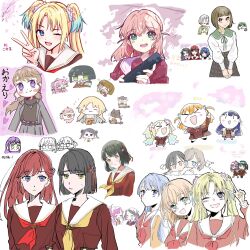 >_< 6+girls :3 :d ;d animalization anyoji_hime anyoji_hime_(seal) ao_kaeru artist_request black_hair blonde_hair blue_eyes blue_hair blue_ribbon blunt_bangs blunt_ends blurry blush bob_cut brown_cardigan brown_dress brown_hair cardigan ceras_yanagida_lilienfeld chibi chibi_inset closed_mouth colored_inner_hair commentary_request contrast_collar cropped_torso diploma_tube double_bun dress fang flower flower_knot fujishima_megumi fujishima_megumi_(post-graduation) gradient_hair graduation green_eyes green_hair green_ribbon grey_hair grey_skirt hair_bun hair_flower hair_ornament hair_ribbon hairclip hasu_no_sora_school_uniform heart heart_necklace highres hinoshita_kaho holding jewelry kachimachi_kosuzu kachimachi_kosuzu_(summer_casual) katsuragi_izumi kinjou_maika link!_like!_love_live! llkapital long_hair long_sleeves looking_at_viewer love_live! medium_hair mihasu_ll momose_ginko multicolored_hair multiple_girls murano_sayaka neck_ribbon neckerchief necklace ogami_sachi okome_(okome_l_l) one_eye_closed oomichi_hiromi open_cardigan open_clothes open_mouth orange_hair osawa_rurino otomune_kozue paint_chat_(medium) parallel_hairclips parted_bangs pink_flower pink_hair ponytail rabbit_hair_ornament red_hair red_neckerchief red_ribbon red_streaks reizawa_aoi ribbon roots_(hair) sailor_collar sailor_dress school_uniform seal_(animal) shin_(shnnnnrn1) shirin_mion shirt short_hair sio_pasta skirt smile streaked_hair translation_request twintails two_side_up v v_arms violet_eyes virtual_graduation_commemoration virtual_youtuber watage_modoki white_sailor_collar white_shirt winter_uniform xd yellow_neckerchief yugiri_tsuzuri zangemiya zuisetsu 