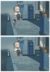 alice_thymefield animal_ears jane_doe_(zenless_zone_zero) long_hair mouse_ears multiple_girls rabbit_ears train zenless_zone_zero