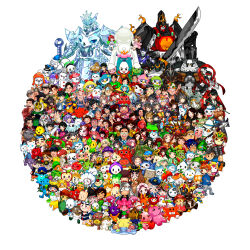  11_piki_no_neko absurdres aomori_prefecture aomori_tetsudou_musume apple apple_hair_ornament armor atsueco124 beard black_hair blonde_hair bow brown_hair cape character_request choujou_gattai_tamenoboon_v commentary_request copyright_request country_connection crown dog earrings everyone facial_hair flying_witch food food-themed_hair_ornament fruit fruit_hair_ornament glasses gloves green_bow grey_hair hair_bow hair_ornament highres holding holding_food holding_fruit holding_sword holding_weapon indie_virtual_youtuber japanese_armor jewelry mittens mole mustache necktie one_eye_closed original overalls pink_eyes pink_hair purple_hair real_life red-framed_eyewear red_bow red_cape red_gloves shovel sword tetsudou_musume translation_request tsugaru_nepuko twintails v virtual_youtuber wasao weapon yellow_bow yoshi_ikuzou yuru-chara 