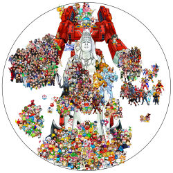  11_piki_no_neko 6+boys 6+girls absurdres amabie anchor aomori_tetsudou_musume apple apple_hair_ornament aputan armor atsueco124 backpack bag ball baseball_helmet basketball_(object) beard bird black-framed_eyewear black_bow black_eyes black_hair black_necktie blonde_hair blue_eyes blue_hair blush blush_stickers bow bowtie box bra brown_eyes brown_hair candy cape cat character_request chopsticks choujou_gattai_tamenoboon_v commentary_request copyright_request country_connection crown densetsu_kyojin_ideon dog drumsticks earrings ema everyone facial_hair fins fish fishing_rod flower flying_witch food food-themed_hair_ornament fruit fruit_hair_ornament glasses gloves green_bow green_eyes green_hair grey_bra grey_eyes grey_hair grey_panties guitar hair_bow hair_flower hair_ornament hairband hat head_fins headband helmet highres holding holding_box holding_candy holding_chopsticks holding_drumsticks holding_food holding_fruit holding_lollipop holding_microphone holding_polearm holding_sword holding_umbrella holding_weapon ikubee indie_virtual_youtuber instrument japanese_armor japanese_clothes jewelry keyboard_(instrument) lollipop microphone mittens mole multicolored_hair multiple_boys multiple_girls mustache navel necktie nyango_star one_eye_closed open_mouth orange_hair original overalls owl panties pink_bow pink_bowtie pink_eyes pink_flower pink_gloves pink_hair polearm purple_hair real_life red-framed_eyewear red_bow red_cape red_eyes red_flower red_gloves red_hair red_rose ringo_musume rose sailor_collar school_uniform sharp_teeth shovel smile soccer_ball starfish_hair_ornament sword teeth tetsudou_musume tongue tongue_out top_hat touhoku_region translation_request tsugaru_nepuko twintails ultra_series umbrella underwear v virtual_youtuber wasao weapon white_gloves white_hair yellow_bow yoshi_ikuzou yuru-chara 