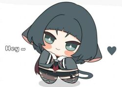 1girl animal_ears chibi jane_doe_(zenless_zone_zero) long_hair mouse_ears zenless_zone_zero
