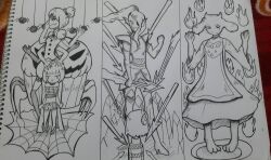  1other 2017 2d 3girls ambiguous_gender animal_ears animal_nose anthro arachnid armor armored_boots arthropod arthropod_girl barefoot battle black_eyepatch black_sclera blouse body_fur boots bow breastplate chair child clenched_hand colored_sclera commentary creature crying crying_with_eyes_open delta_rune_(symbol) delta_rune_print double_horizontal_stripe droopy_ears ear_fins english_commentary extra_arms extra_eyes eyepatch fangs female fins fire fish fish_girl floppy_ears frisk_(undertale) full_body furry furry_female gauntlets goat goat_ears goat_girl goat_horns hair_bow hand_up hands_on_another's_head hands_up hatching_(texture) head_fins high_ponytail holding holding_polearm holding_spear holding_weapon horizontal-striped_clothes horns human long_hair long_sleeves magic mammal monochrome monster monster_girl muffet muffet's_pet multiple_girls on_chair pauldrons pen_(medium) photo_(medium) pigeon_toed polearm ponytail puffy_short_sleeves puffy_shorts puffy_sleeves pyrokinesis robe short_hair short_twintails shorts simple_background sitting skin_fangs slit_pupils slowpectre spear spider spider_girl spider_web split_mouth standing striped_clothes striped_sweater sweater tears teeth thigh-highs tied_up_(nonsexual) toriel traditional_media twintails undertale undyne utdr_(toby_fox) weapon white_background yellow_sclera 