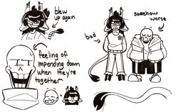  2023 2d 3boys =_= anthro antlers armor arrow_(symbol) artist_self-insert bandaged_face bandaged_tail bandages black_shorts brothers cape closed_eyes cropped_head cropped_shoulders deer deer_antlers deer_boy digital_media drawstring english_text facial_hair floral_print full_body furry furry_male glasses grey_hood height_difference highres hollow_eyes hood hood_down hooded_jacket hooves humanoid jacket long_sleeves long_tail male male_focus male_only monochrome monster monster_boy multiple_boys multiple_views onerudegentlman open_clothes open_jacket original original_character pants papyrus_(undertale) print_sweater rectangular_eyewear sans_(undertale) shirt short_hair shorts siblings sideways_glance simple_background single_vertical_stripe skeleton slippers socks standing striped_clothes striped_shorts sweater tail teeth text trio u_u undead undertale utdr_(toby_fox) vertical-striped_clothes vertical-striped_shorts white_background white_stripes |_| 