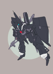  absurdres advance_of_zeta beam_rifle cable color_variation commentary_request energy_gun gundam hambrabi highres hizumi_ms mecha mecha_focus mobile_suit no_humans original redesign robot science_fiction titans_(gundam) weapon zeta_gundam 