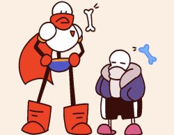  2023 2boys 2d =_= armor ben-day_dots black_shorts blue_jacket blue_shorts bone boots brothers cape chibi chibi_only covered_mouth cropped digital_media duo full_body gloves grey_hood hands_in_pockets hands_on_own_hips height_difference hollow_eyes hood hood_down hooded_jacket humanoid jacket long_sleeves male male_focus male_only monster monster_boy multiple_boys notice_lines onerudegentlman open_clothes open_jacket papyrus_(undertale) pink_slippers red_boots red_cape red_gloves sans_(undertale) screentones shirt shorts siblings simple_background single_vertical_stripe skeleton slippers socks standing striped_clothes striped_shorts teeth undead undertale utdr_(toby_fox) vertical-striped_clothes vertical-striped_shorts white_armor white_shirt white_socks white_stripes yellow_background |_| 