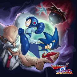  4boys android bald blue_boots blue_helmet boots clenched_hands coat commentary copyright_logo copyright_name crossover dr._eggman dr._wily_(mega_man) english_commentary facial_hair full_body furry furry_male hedgehog_boy helmet highres lab_coat logo male_focus mega_man_(character) mega_man_(classic) mega_man_(series) multiple_boys mustache necktie old old_man red_necktie red_shoes shoes signature sonic_(series) sonic_the_hedgehog sonic_the_hedgehog_(classic) teeth terusada1 upper_body white_coat white_hair 