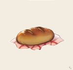  artist_name bread brown_background commentary commission english_commentary food food_focus napkin no_humans original oz_sumire simple_background still_life tagme 
