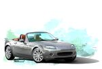  artist_name car convertible copyright eunos_roadster ground_vehicle highres mazda motor_vehicle nimbus_goldbrum no_humans original vehicle_focus 