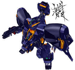  absurdres advance_of_zeta alternate_form beam_rifle clip_studio_paint_(medium) commentary_request derivative_work energy_gun green_eyes gundam gundam_tr-1_hazel hazel_custom_gundam highres k.yu-ki mecha mecha_focus mobile_suit no_humans robot science_fiction titans_(gundam) translation_request unfinished v-fin weapon white_background 