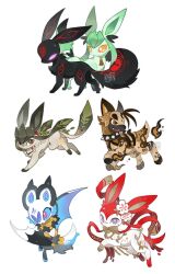  alternate_color alternate_shiny_pokemon animal_focus bairizuomeng bat_(animal) bell black_fur blue_sclera bright_pupils brown_eyes brown_fur collar colored_sclera eye_symbol flower flying full_body glaceon gold_bow green_fur hair_ornament highres holly_hair_ornament jingle_bell leaf looking_at_viewer no_humans no_pupils noibat orange_eyes pink_eyes plant pokemon pokemon_(creature) pokemon_focus poochyena red_fur red_ribbon ribbon simple_background spiked_collar spikes standing sylveon umbreon vines violet_eyes white_background white_flower white_fur white_pupils yellow_eyes 