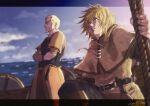  aquiline_nose armor askeladd blonde_hair breastplate brown_eyes brown_tunic chu_tencho facial_hair fur_trim longship messy_hair ocean outdoors sailing scenery short_hair sky thorfinn tunic vinland_saga 