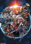 absurdres alteisen_riese art-1 artist_request bandai_namco_entertainment compatible_kaiser cover cybuster excellence_striker gun highres holding holding_weapon ialdabaoth lens_flare looking_at_viewer mecha non-web_source official_art planet rifle robot ryukooh science_fiction sunrise super_robot_wars super_robot_wars_original_generation super_robot_wars_original_generation_gaiden sword video_game_cover weapon