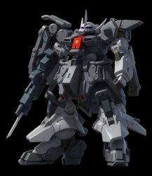  1other commentary_request cyclops gun gundam gundam_zz highres holding holding_gun holding_weapon keng666 looking_to_the_side mecha mecha_focus mechanical_cyclops_eye mechanical_eyes mobile_suit no_humans one-eyed ring_of_gundam robot science_fiction simple_background weapon zaku_iii 
