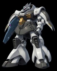  1other chaika_(gundam) commentary_request cyclops gun gundam highres holding holding_gun holding_weapon keng666 looking_to_the_side mecha mecha_focus mechanical_cyclops_eye mechanical_eyes mobile_suit mobile_suit_gundam one-eyed redesign ring_of_gundam robot science_fiction standing weapon zeon zeta_gundam 