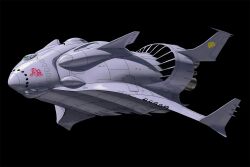  beam_cannon canards commentary_request gundam gundam_gquuuuuux highres keng666 mobile_suit_gundam no_humans realistic redesign ring_of_gundam science_fiction space space_shuttle spacecraft zanzibar_(space_shuttle) zeon zero_gravity 