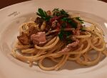  absurdres dated food food_focus highres no_humans original pasta plate signature tainosuke 