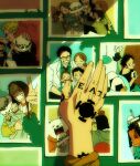  5girls 6+boys arm_tattoo baby_5 bear bepo black_hair blonde_hair brother_and_sister brothers brown_hair chizuko_(chiduk0) coat donquixote_doflamingo donquixote_rocinante eating family father_and_daughter father_and_son female_child food headpat holding holding_sword holding_weapon hood male_child mother_and_daughter mother_and_son multiple_boys multiple_girls one_piece onigiri open_mouth penguin_(one_piece) photo_(object) pink_coat plate short_hair siblings smile sword tattoo teeth trafalgar_lami trafalgar_law v weapon 