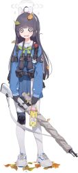  1girl @_@ ahoge animal_ear_hairband animal_ears armband artistic_error autumn_leaves belt_pouch binoculars black_gloves black_hair blue_archive blue_shirt blue_skirt blush bolt_action compression_sleeve cross-laced_shoes dirty dirty_clothes earpiece fake_animal_ears footprints full_body game_asset gloves green_neckerchief grey_halo gun gun_sling hairband halo highres holding holding_gun holding_thermos holding_weapon knee_pads large_variant_set leaf leaf_on_head light_blush long_hair long_sleeves miniskirt miyu_(blue_archive) mosin-nagant neckerchief nervous official_art open_mouth pantyhose pleated_skirt pouch rabbit_ears raised_inner_eyebrows rifle sailor_collar school_uniform scope serafuku shirt shoes sidelocks simple_background single_knee_pad skirt sneakers sniper_rifle solo standing tachi-e tactical_school_uniform thermos third-party_source transparent_background twig variant_set weapon white_hairband white_pantyhose white_sailor_collar white_shoes yutokamizu 