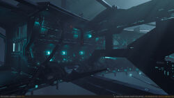  3d absurdres artist_name autodesk_3ds_max_(medium) blue_theme building commentary copyright_name dark email_address english_commentary english_text eve:_valkyrie eve_online glowing highres neil_gowland official_art outdoors realistic scenery science_fiction space space_station spacecraft star_(sky) starry_sky_background unreal_engine_(medium) web_address 
