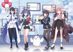  4girls animal_ears arona_(blue_archive) aru_(blue_archive) ayane_(blue_archive) azumi_akitake azusa_(blue_archive) balloon black_gloves black_hair black_pantyhose black_shoes black_skirt black_socks blue_archive blue_hair blue_necktie bouquet cake cat_ears cat_girl closed_mouth coat coat_on_shoulders collared_shirt colored_inner_hair commentary_request dress earrings extra_ears food full_body fur-trimmed_coat fur_trim glasses gloves half_gloves halo hanako_(blue_archive) hifumi_(blue_archive) high-waist_skirt highres hina_(blue_archive) holding holding_bouquet hood hood_down hooded_jacket hoshino_(blue_archive) ibuki_(blue_archive) iroha_(blue_archive) jacket jewelry kazusa_(blue_archive) kikyou_(blue_archive) kisaki_(blue_archive) koharu_(blue_archive) koyuki_(blue_archive) long_hair long_sleeves looking_at_viewer makoto_(blue_archive) mari_(blue_archive) mika_(blue_archive) miniskirt multicolored_hair multiple_girls nagisa_(blue_archive) neck_ribbon necktie neru_(blue_archive) nonomi_(blue_archive) offering_hand official_art open_clothes open_jacket open_mouth pantyhose peroro_(blue_archive) photo_(object) pink_hair pointy_ears ribbon rin_(blue_archive) satsuki_(blue_archive) school_uniform seia_(blue_archive) serika_(blue_archive) shiroko_(blue_archive) shiroko_terror_(blue_archive) shirt shoes short_hair skirt smile socks standing toki_(blue_archive) two-tone_hair two_side_up very_long_hair violet_eyes white_coat white_dress white_gloves white_jacket white_shirt white_shoes white_skirt yuuka_(blue_archive) 