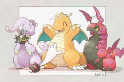  antennae bug centipede claws colored_skin dragon dragonite goodra holding holding_pokemon horns knhb_tail larva no_humans on_head open_mouth orange_skin pincurchin pokemon pokemon_(creature) pokemon_focus pokemon_on_head purple_skin pyukumuku scolipede sea_cucumber sea_urchin single_horn sitting slime_(substance) smile snom spikes tail yellow_eyes 