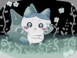  2others bug butterfly cat chibikemo chiikawa full_body furry grass hachiware_(chiikawa) hachiware_(chimera)_(chiikawa) highres multiple_others nyaa_aaaa_n standing 